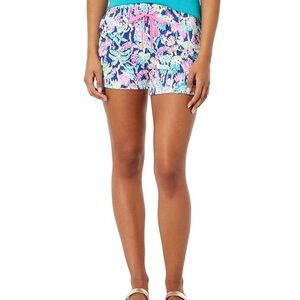 NWT Lilly Pulitzer Kylar Knit Short Oyster Bay Navy Seen and Heard, Size XXS